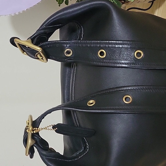 Coach Duffle Sac C8P-9085 COSTA RICA BLACK LEATHER BAG 🖤 - Picture 6 of 16